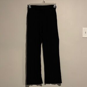 Uniqlo Black Washable Ribbed-Knit Pants